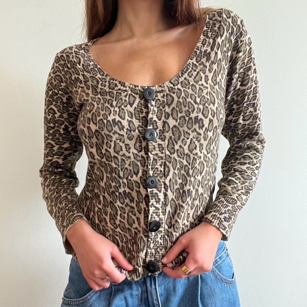 Guess Leopard Cardigan